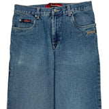 Hawk Wide Leg Jeans - 30W 31L Blue Denim