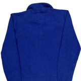 Polo By Ralph Lauren 1/4 Zip - Medium Blue Cotton