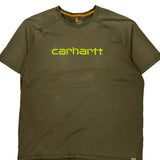 Carhartt T-Shirt - 2XL Green Cotton