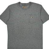 Carhartt T-Shirt - Large Gray Cotton