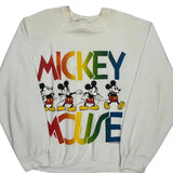 Mickey Mouse Artex Cartoon Sweatshirt - 3XL Multicoloured Cotton