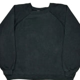 1990'S Blank Made In USA Hanes Sweatshirt - XL Black Cotton Blend