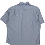 Lacoste Short Sleeve Shirt - Medium Blue Cotton