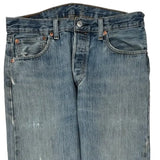 501 Levis Jeans - 32W 30L Light Wash Denim