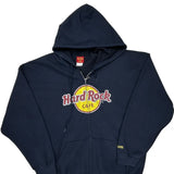 Authentic All Is One Hard Rock Cafe Graphic Hoodie - 2XL Navy Cotton