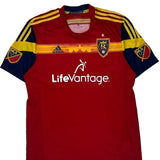 Real Salt Lake Adidas 2014-15 Home Football Shirt - XL Red Polyester