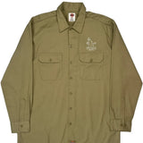 Dickies Shirt - Large Khaki Cotton