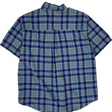 Chaps Ralph Lauren Checked Short Sleeve Shirt - Large Yellow Cotton