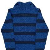 Age 10-11 Tommy Hilfiger 1/4 Zip - Medium Blue Cotton Blend