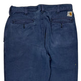 Carhartt Trousers - 32W 29L Blue Cotton