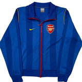 Arsenal Nike Striped Track Jacket - Small Blue Polyester