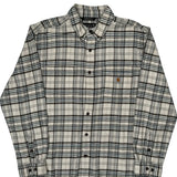 Rugged Flex Carhartt Checked Flannel Shirt - Large Black Cotton