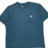 Carhartt T-Shirt - 2XL Blue Cotton