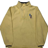 Disneyland Resort Disney Cartoon 1/4 Zip - Medium Yellow Cotton