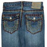 True Religion Contrast Stitch Jeans - 30W UK 8 Blue Denim