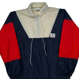 80'S Adidas Oversized Windbreaker - Medium Beige Nylon