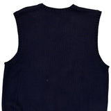 Polo By Ralph Lauren Sweater Vest - Large Navy Cotton