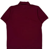 Lacoste Polo Shirt - Medium Burgundy Cotton