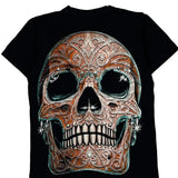 Glow In The Dark Rock Eagle Single Stitch T-Shirt - Small Black Cotton