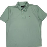 Tommy Hilfiger Polo Shirt - Large Green Cotton