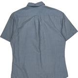 Ralph Lauren Slim Fit Short Sleeve Shirt - Large Blue Cotton