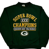 Green Bay Packers Tultex Football Sweatshirt - Large Green Cotton Blend