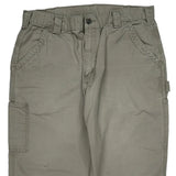 Carhartt Double Knee Carpenter Pants - 34W 30L Gray Cotton