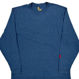 Original Fit Carhartt Long Sleeve T-Shirt - Large Blue Cotton