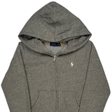 Polo By Ralph Lauren Hoodie - Small Gray Cotton Blend