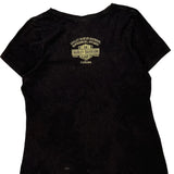 Ride To Live Harley Davidson Graphic T-Shirt - XL Black Cotton