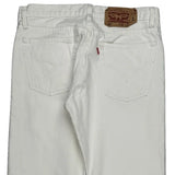 501 Levis Jeans - 32W 30L White Cotton