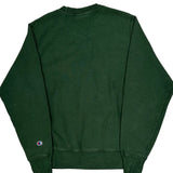 Tulane Champion College Sweatshirt - Small Green Cotton Blend