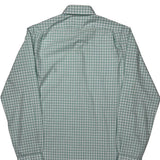 Slim Fit Polo By Ralph Lauren Checked Shirt - Large Green Cotton