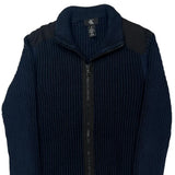 Calvin Klein Zip Up - Medium Blue Cotton
