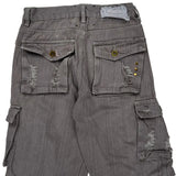 Fusai Cargo Shorts - 28W 12L Grey Cotton
