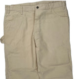 Dickies Carpenter Trousers - 38W 30L Beige Cotton
