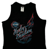 Harley Davidson Graphic Tank Top - XL Black Cotton