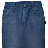 Carhartt Carpenter Trousers - 35W 34L Blue Cotton