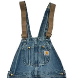Carhartt Overalls - 38W 32L Blue Cotton