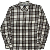Tommy Hilfiger Checked Shirt - Large Brown Cotton