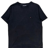 Tommy Hilfiger T-Shirt - Large Black Cotton