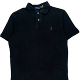 Polo By Ralph Lauren Polo Shirt - Medium Black Cotton