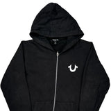 True Religion Graphic Hoodie - Large Black Cotton