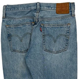 501 Levis Jeans - 30W 27L Light Wash Cotton