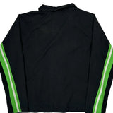 Nike Striped Track Jacket - XL Black Polyester