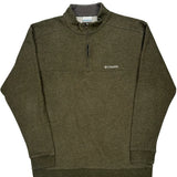 Columbia 1/4 Zip - XL Green Polyester