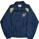 Milwaukee Brewers Mlb Windbreaker - XL Gold Polyester