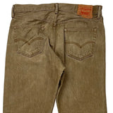 Levis 501 Jeans - 35W 31L Brown Cotton
