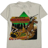 Steve Kinser Hanes Graphic T-Shirt - Large White Cotton