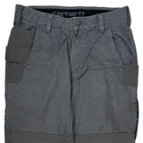 Carhartt Double Knee Cargo Pants - 32W 32L Gray Cotton Blend